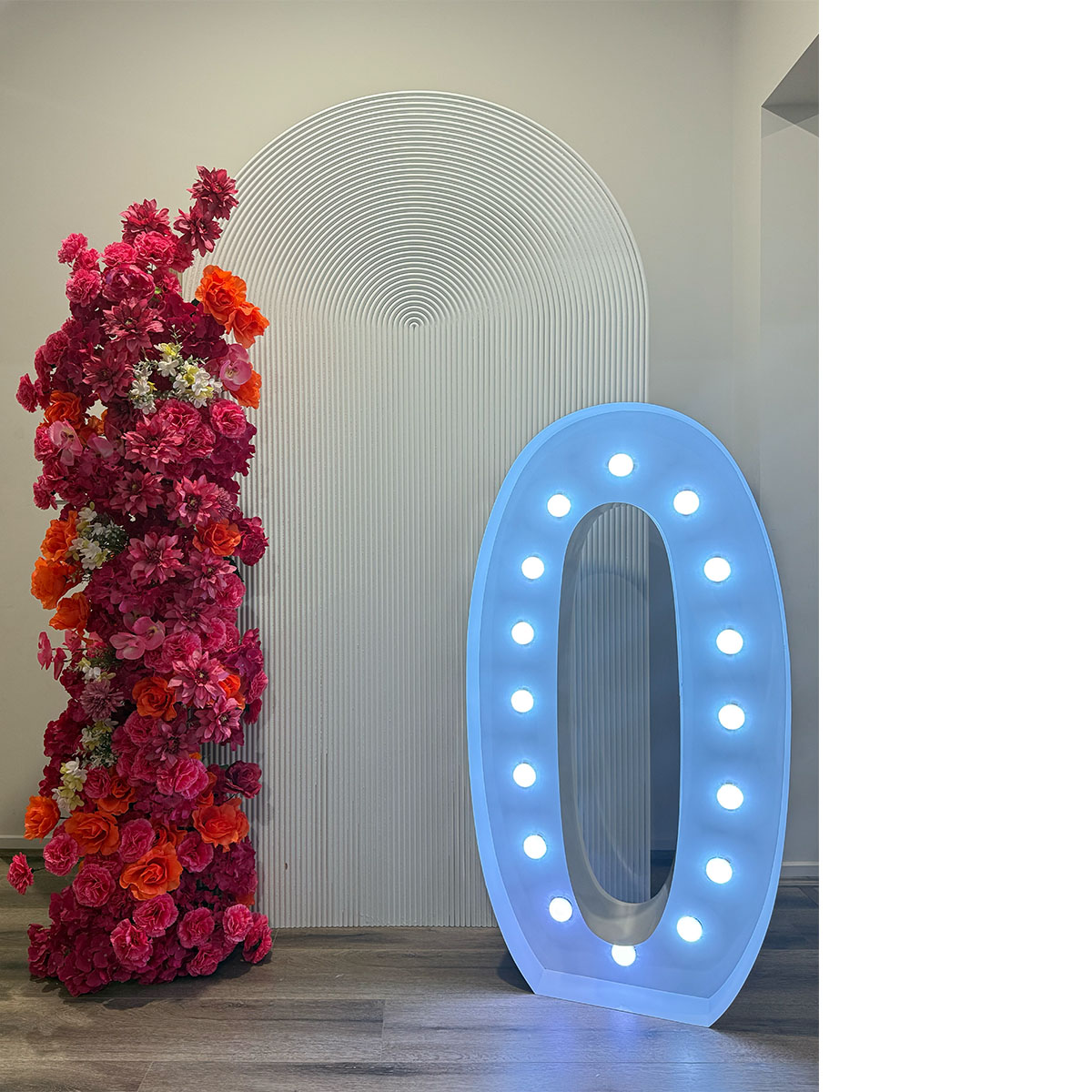 Giant marquee LED number hire Melbourne